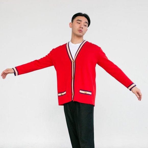 Gucci Red Cardigan Sweater - Picture 3 of 7